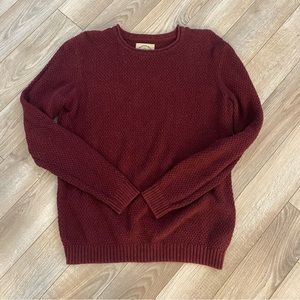 Burgundy O’Hanlon Mills Sweater